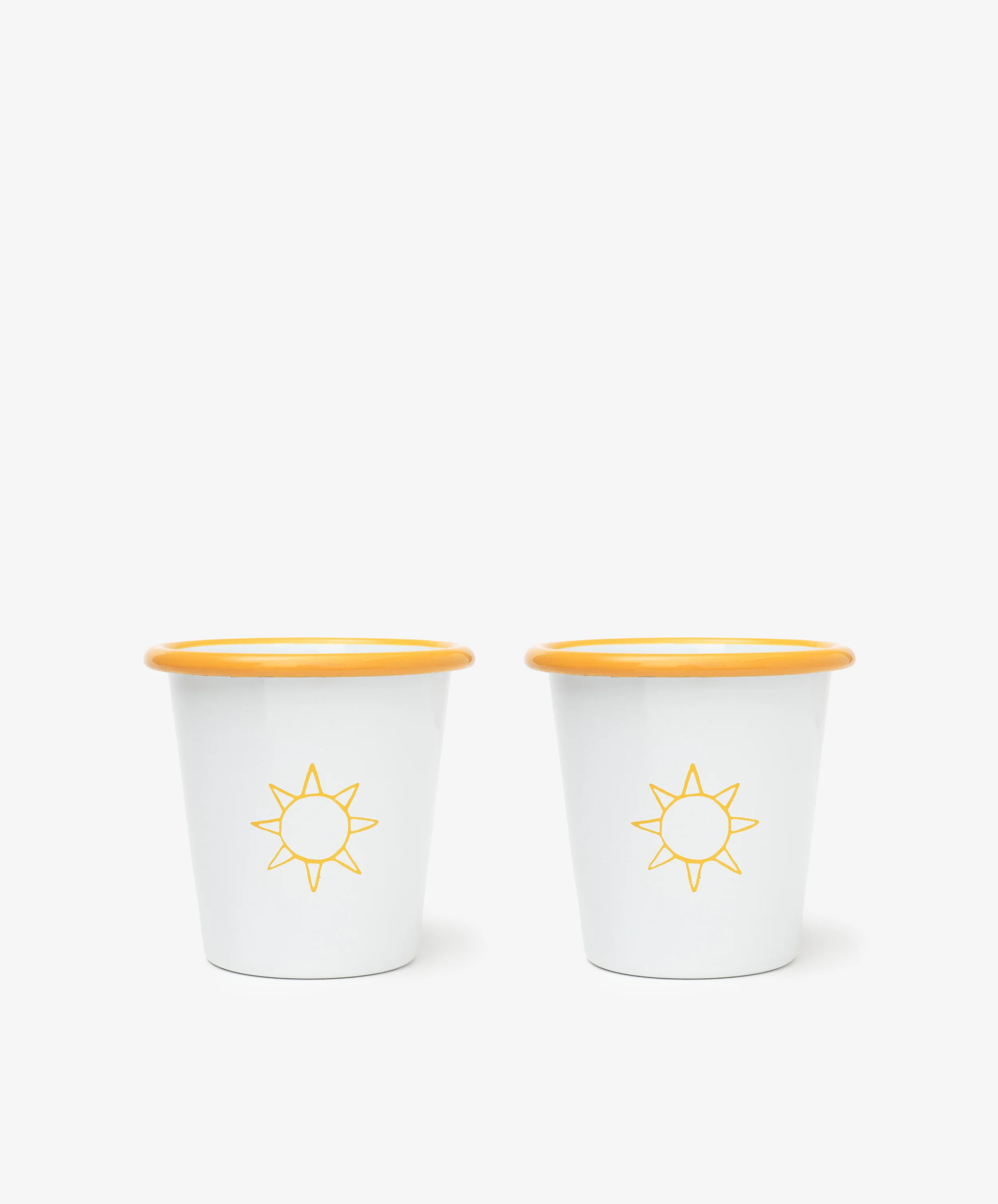 Il Sole Enamel Cup, Set of 2