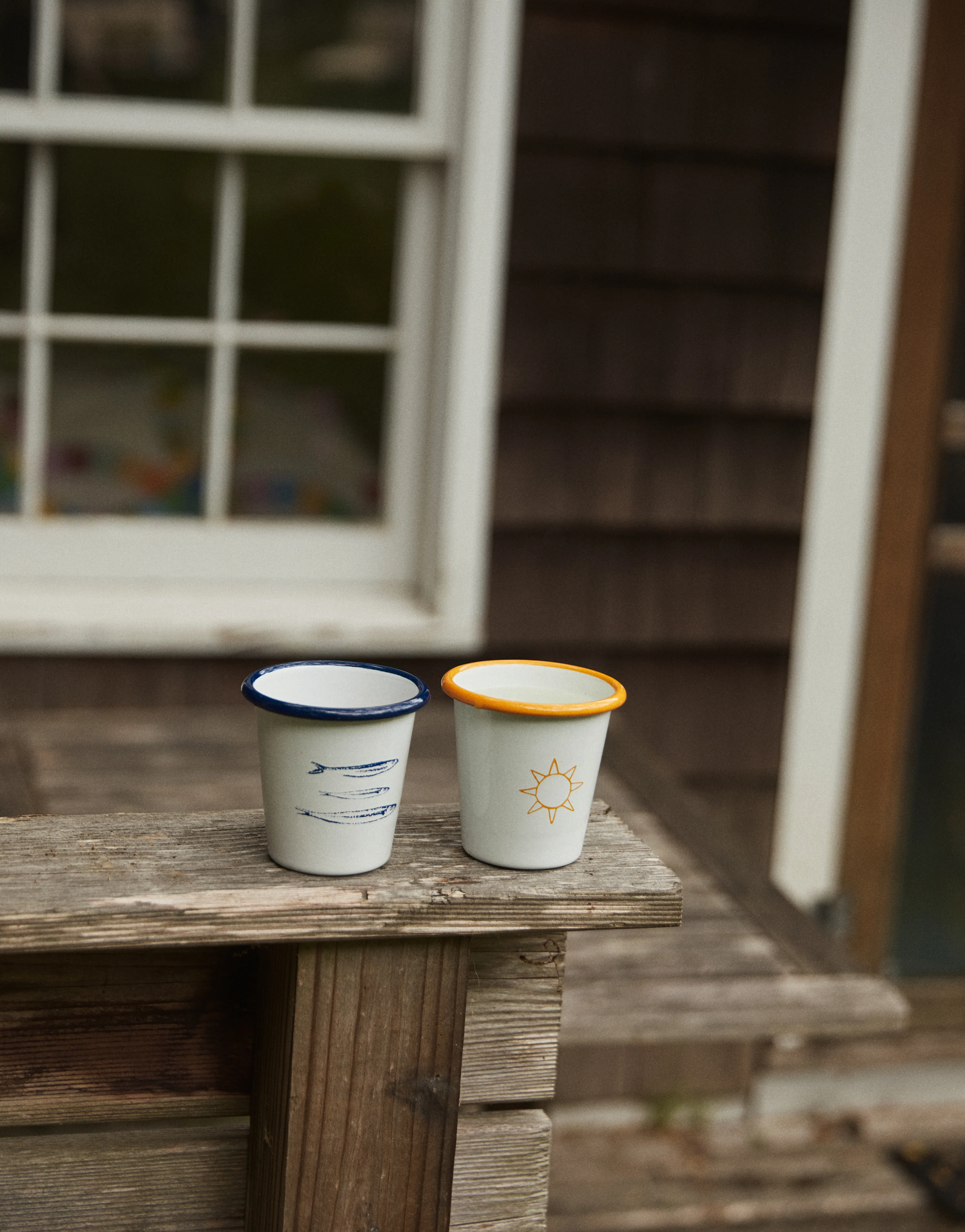 Il Sole Enamel Cup, Set of 2 - Image 2