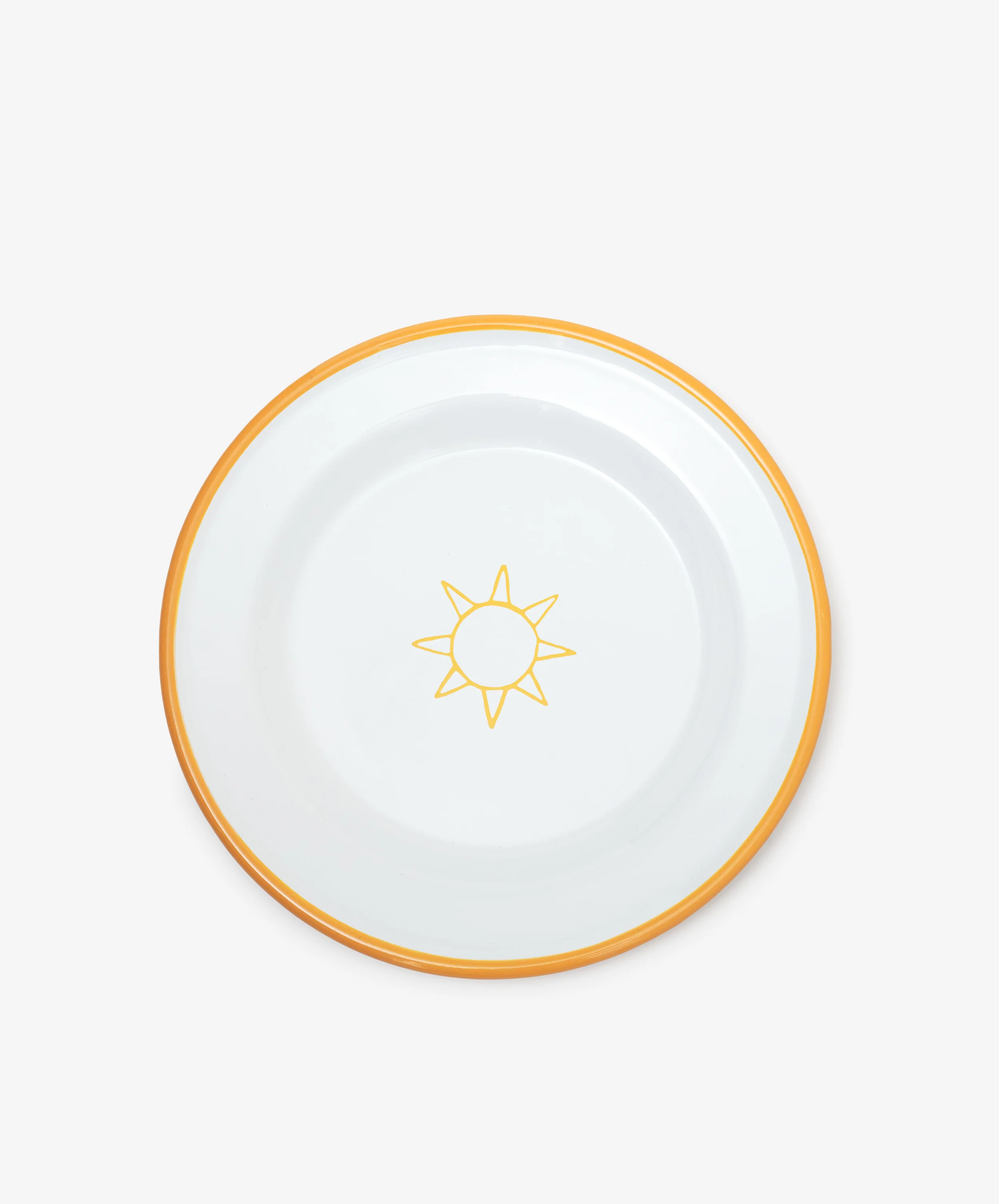 Il Sole Enamel Plate, Set of 2