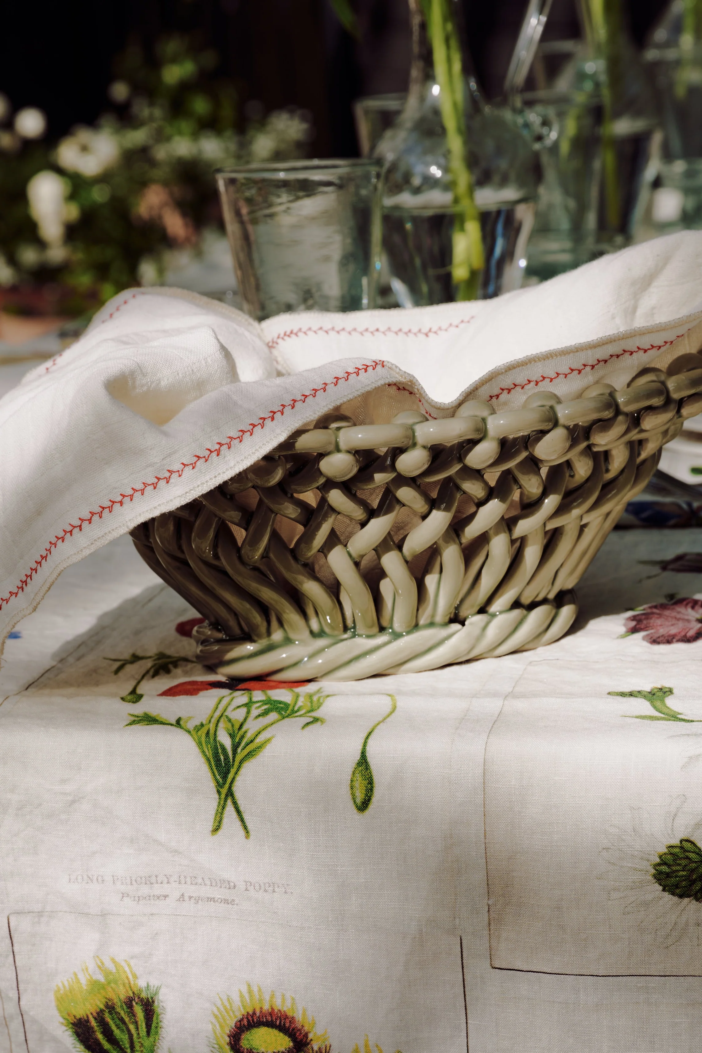 Remi Decorative Flower Fruit Bowl - Image 2