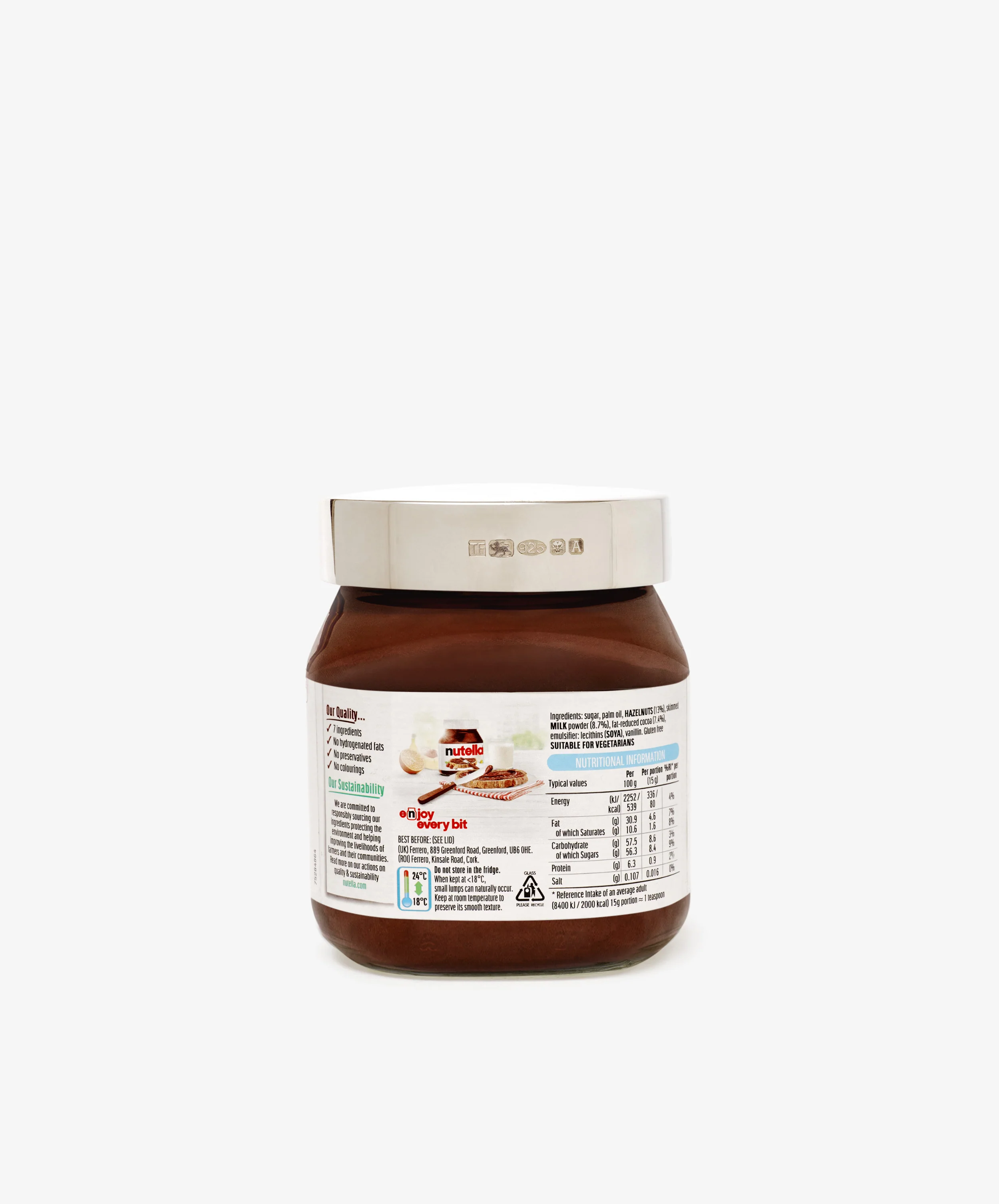 Sterling Silver Nutella Lid - Image 3