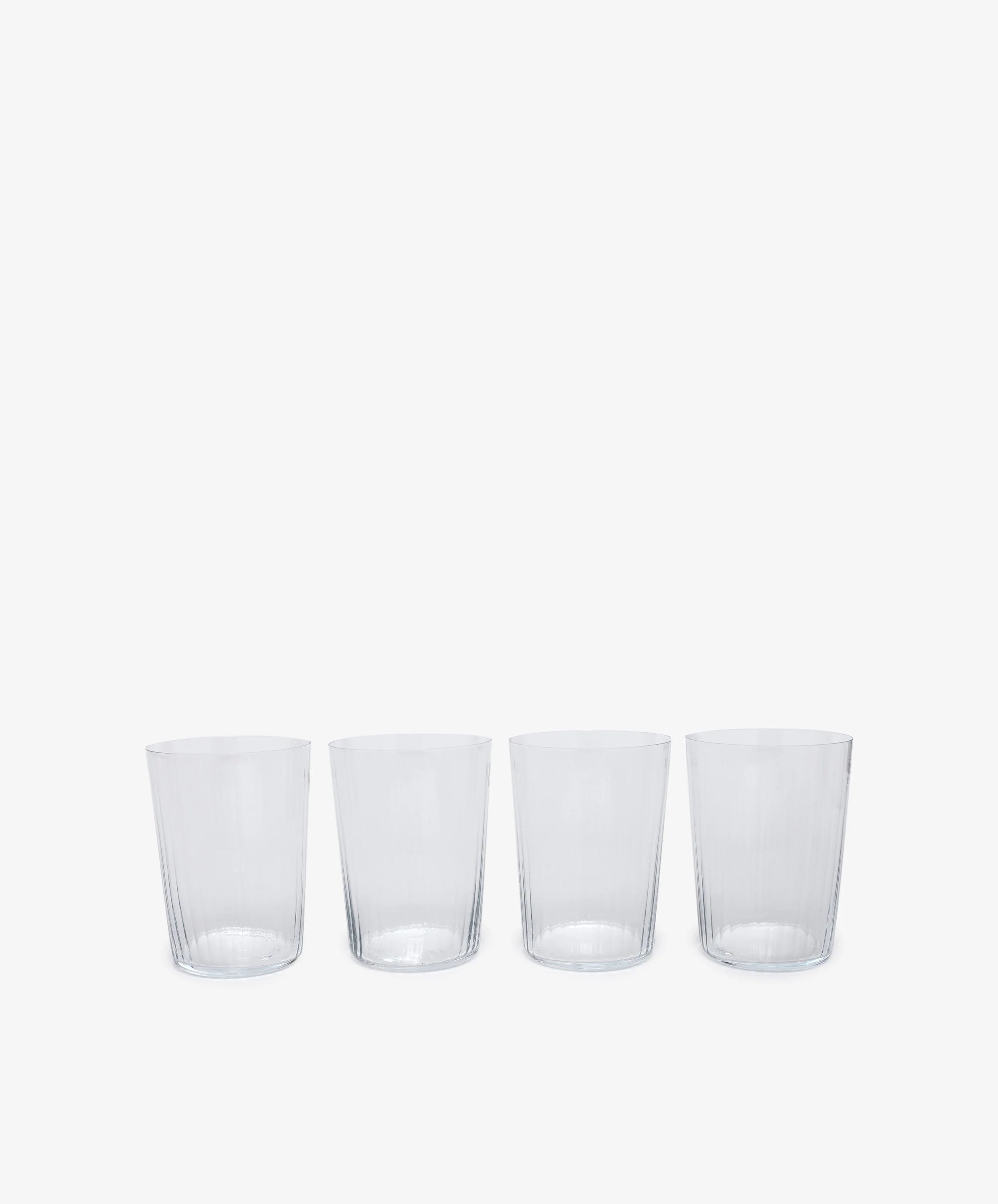 Teo Ridged Water Glass, Set of 4 - Image 2