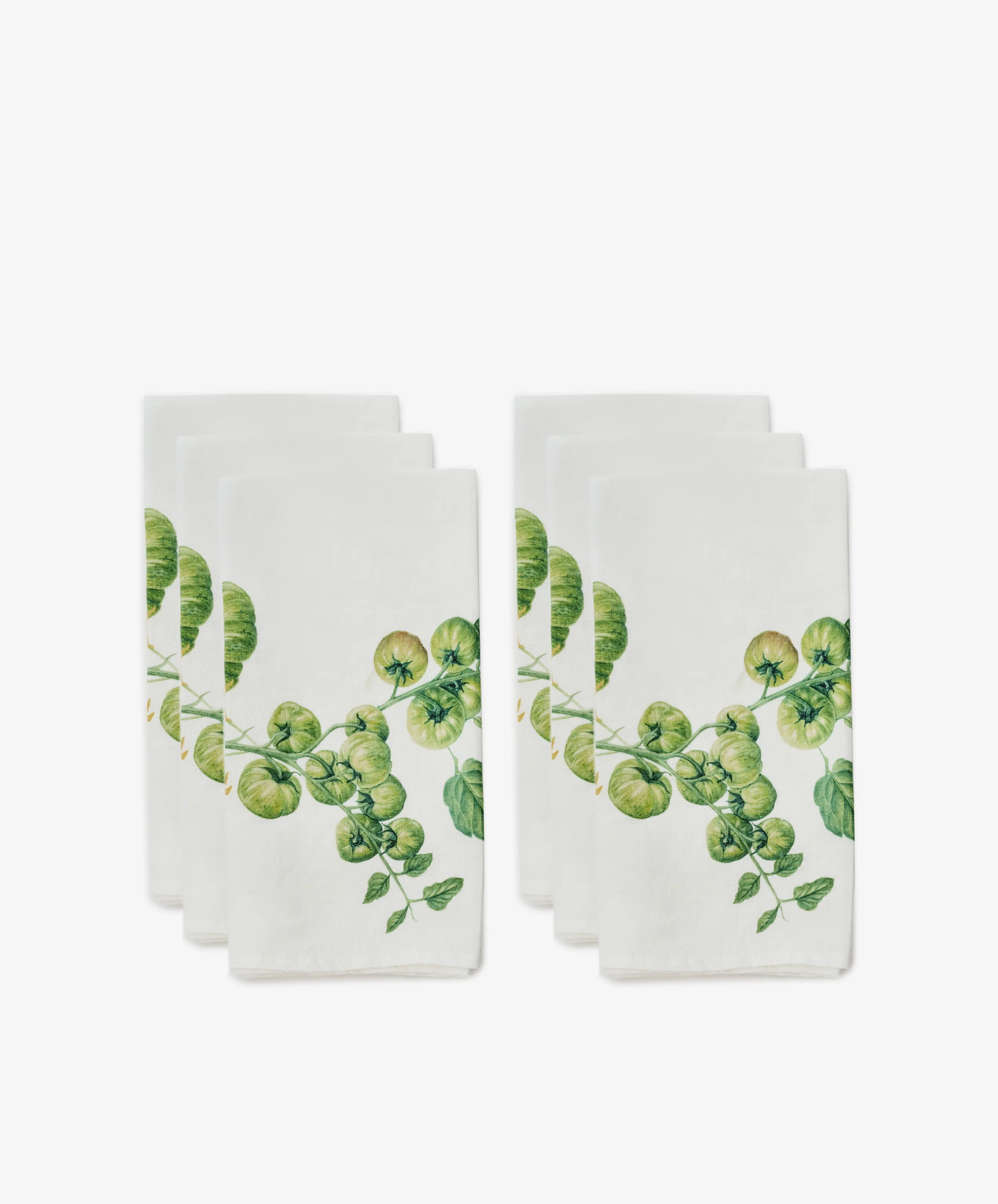Tomate Verte Linen Napkin, Set of 6